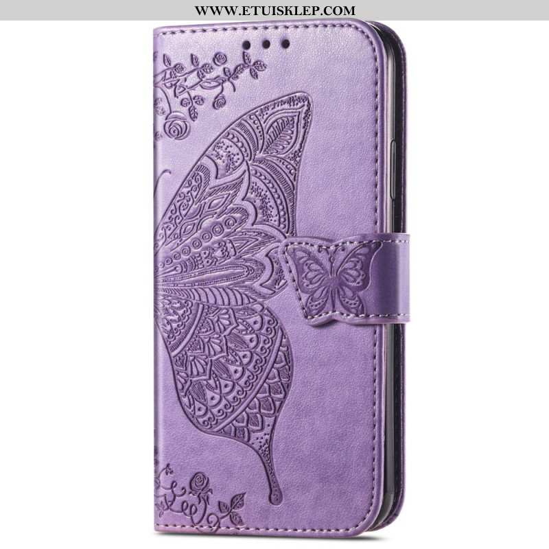 Etui Folio do Samsung Galaxy A54 5G Barokowy Motyl